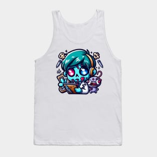 Funny Zombie Brains Tank Top